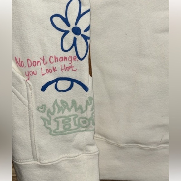 Lonely Ghost Girl Gang white graphic Hoodie Sweatshirt Womens Size Large - Picture 3 of 5